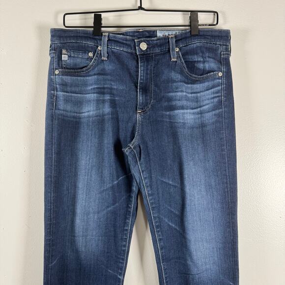 Adriano Goldschmied Women's Mid Rise The Prime Crop Skinny Jeans Dark Wash 31 - Picture 2 of 9